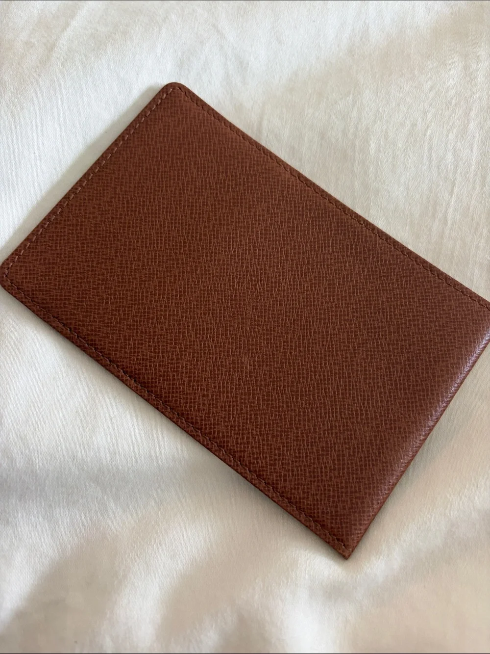 Louis Vuitton Dark Brown Textured Leather Card & Key Holder